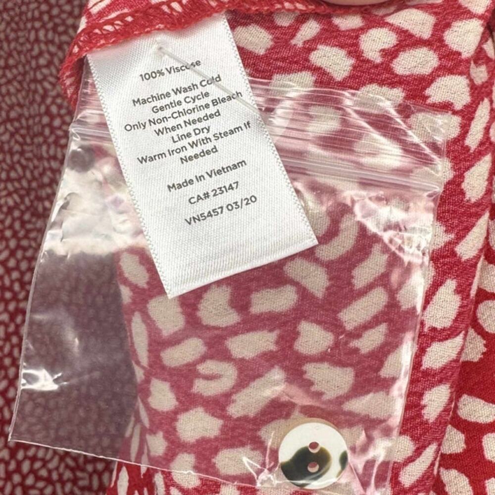 Talbots Plus Button-Front Abstract Dot Viscose Dr… - image 5